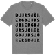 Mid Heather Gray t-shirt med Djursjöberg ordlek t-shirt