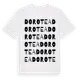 White t-shirt med Dorotea ordlek t-shirt