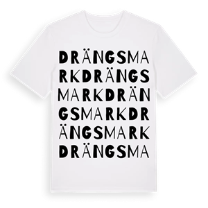 Drängsmark ordlek t-shirt – ekologisk bomull t-shirt från Pinshirt