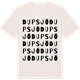 Vintage White t-shirt med Dupsjö ordlek t-shirt
