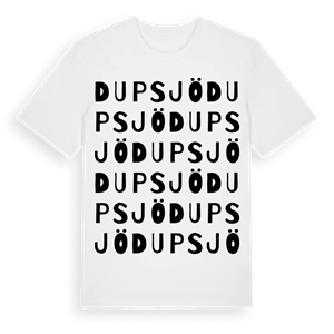 Dupsjö ordlek t-shirt – ekologisk bomull t-shirt från Pinshirt