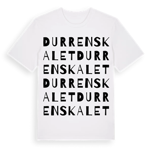 Durrenskalet ordlek t-shirt – ekologisk bomull t-shirt från Pinshirt