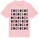 Pink Cotton t-shirt med Edebo ordlek t-shirt