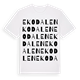 White t-shirt med Ekodalen ordlek t-shirt
