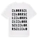 White t-shirt med Ekorrsele ordlek t-shirt