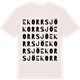 Vintage White t-shirt med Ekorrsjö ordlek t-shirt
