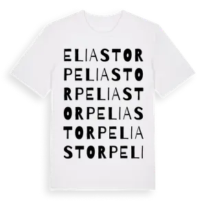 Eliastorp ordlek t-shirt – ekologisk bomull t-shirt från Pinshirt