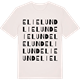 Vintage White t-shirt med Elielund ordlek t-shirt