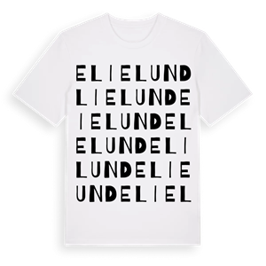 Elielund ordlek t-shirt – ekologisk bomull t-shirt från Pinshirt
