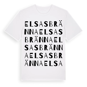 Elsasbränna ordlek t-shirt – ekologisk bomull t-shirt från Pinshirt