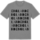 Mid Heather Gray t-shirt med England ordlek t-shirt