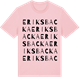 Pink Cotton t-shirt med Eriksbacka ordlek t-shirt