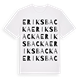 White t-shirt med Eriksbacka ordlek t-shirt