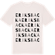 Vintage White t-shirt med Eriksbacka ordlek t-shirt