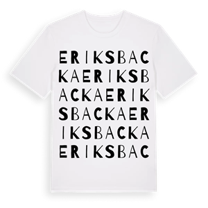 Eriksbacka ordlek t-shirt – ekologisk bomull t-shirt från Pinshirt