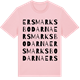 Pink Cotton t-shirt med Ersmarksbodarna ordlek t-shirt
