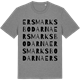 Mid Heather Gray t-shirt med Ersmarksbodarna ordlek t-shirt