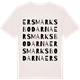 Vintage White t-shirt med Ersmarksbodarna ordlek t-shirt