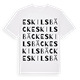 White t-shirt med Eskilsbäck ordlek t-shirt