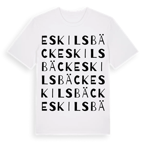 Eskilsbäck ordlek t-shirt – ekologisk bomull t-shirt från Pinshirt