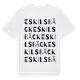 White t-shirt med Eskilsbäck ordlek t-shirt