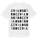 White t-shirt med Evalds gärde ordlek t-shirt