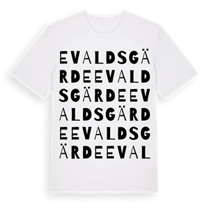 Evalds gärde ordlek t-shirt – ekologisk bomull t-shirt från Pinshirt