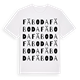 White t-shirt med Fäboda ordlek t-shirt