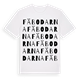 White t-shirt med Fäbodarna ordlek t-shirt