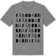 Mid Heather Gray t-shirt med Fäbodarna ordlek t-shirt