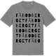 Mid Heather Gray t-shirt med Fäbodberget ordlek t-shirt