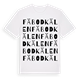 White t-shirt med Fäbodkälen ordlek t-shirt