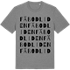 Mid Heather Gray t-shirt med Fäbodliden ordlek t-shirt