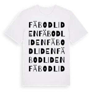 Fäbodliden ordlek t-shirt – ekologisk bomull t-shirt från Pinshirt
