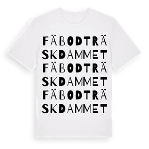 Fäbodträskdammet ordlek t-shirt – ekologisk bomull t-shirt från Pinshirt