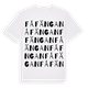 Fåfängan ordlek t-shirt