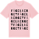 Pink Cotton t-shirt med Fågelberget ordlek t-shirt