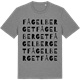 Mid Heather Gray t-shirt med Fågelberget ordlek t-shirt