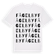 White t-shirt med Fågelby ordlek t-shirt