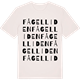 Vintage White t-shirt med Fågelliden ordlek t-shirt