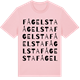 Pink Cotton t-shirt med Fågelsta ordlek t-shirt