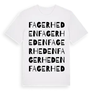 Fagerheden ordlek t-shirt – ekologisk bomull t-shirt från Pinshirt