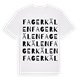 White t-shirt med Fagerkälen ordlek t-shirt