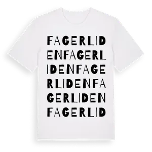 Fagerliden ordlek t-shirt – ekologisk bomull t-shirt från Pinshirt