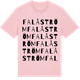 Pink Cotton t-shirt med Falåström ordlek t-shirt
