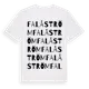 White t-shirt med Falåström ordlek t-shirt