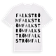 White t-shirt med Falkström ordlek t-shirt