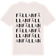 Vintage White t-shirt med Fällan ordlek t-shirt