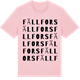 Pink Cotton t-shirt med Fällfors ordlek t-shirt
