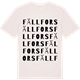 Vintage White t-shirt med Fällfors ordlek t-shirt